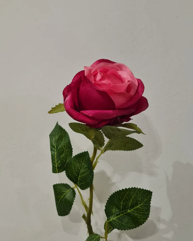 Artificial Flower Rose Dark Pink #50777