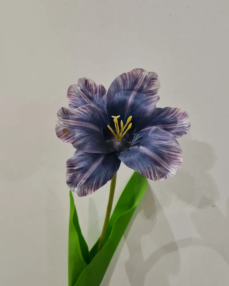 Artificial Flower Tulip Purple Blue #52273