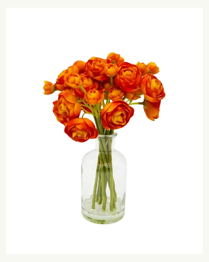Artificial Ranaculas Plant Orange #4551