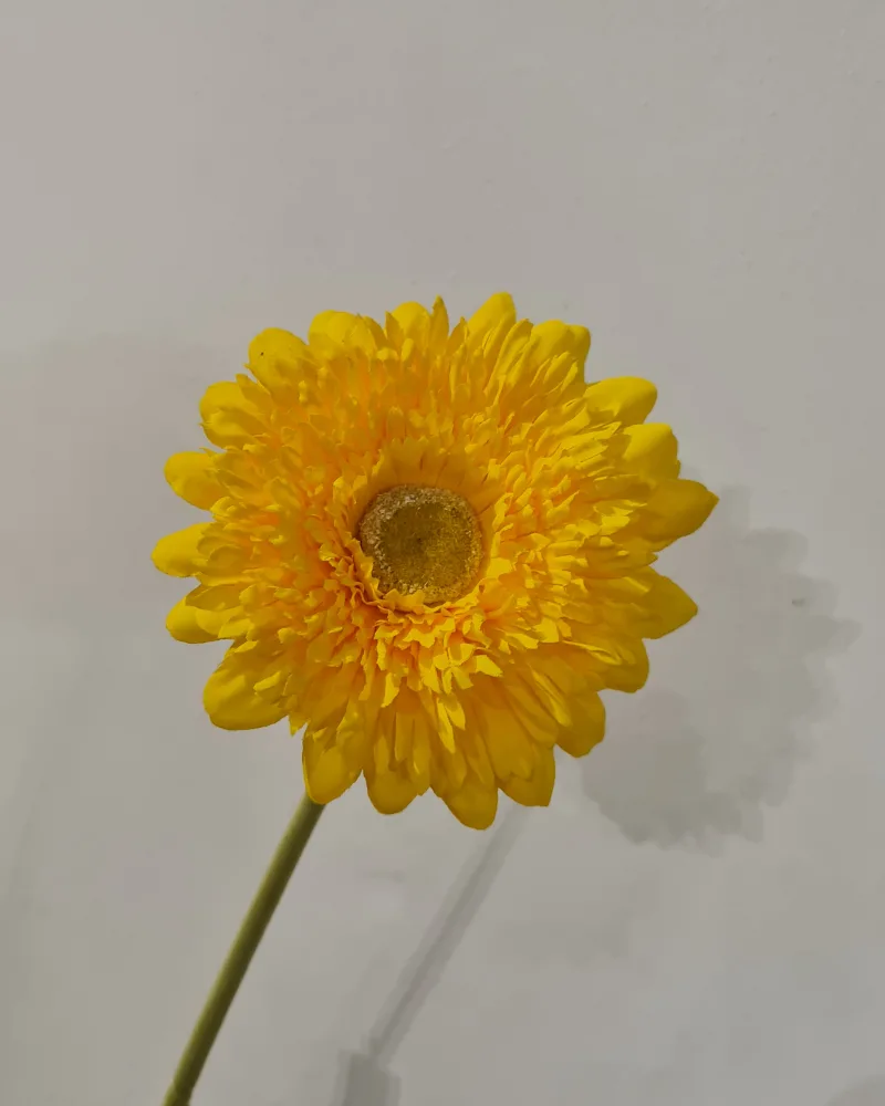 Artificial Flower Gerbera Yellow #50571