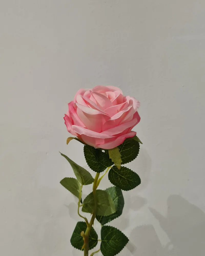 Artificial Flower Rose Pink #50777