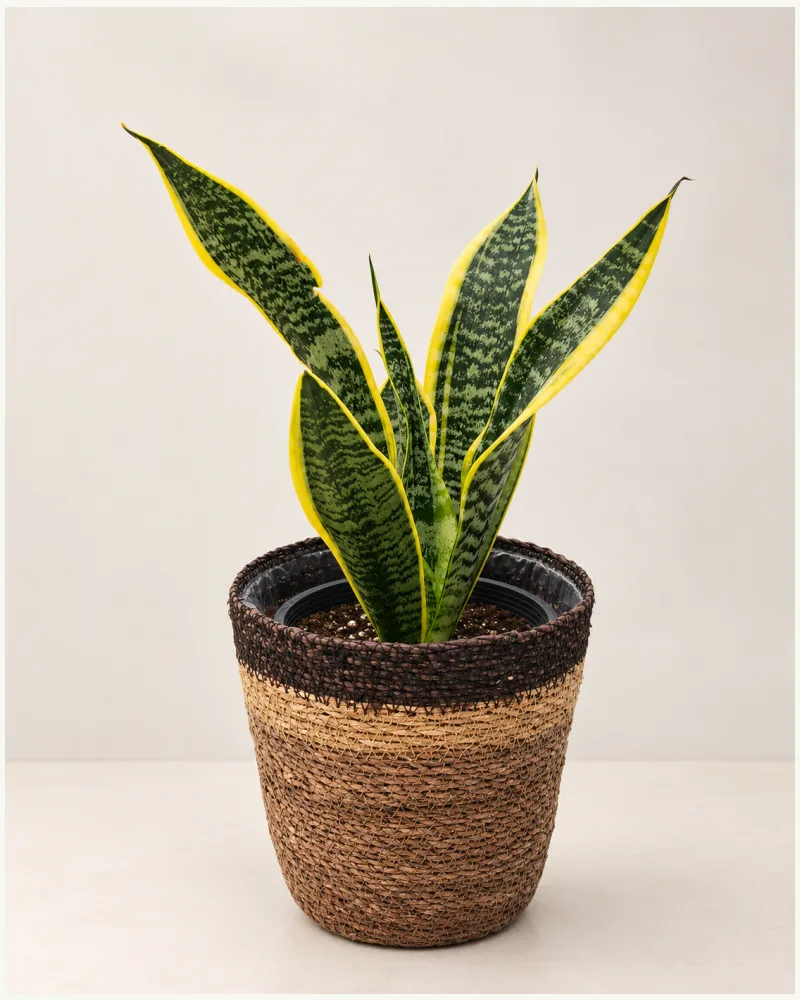 Snake Plant with Basket