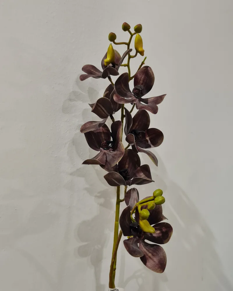 Artificial Flower Orchid Brown #51842