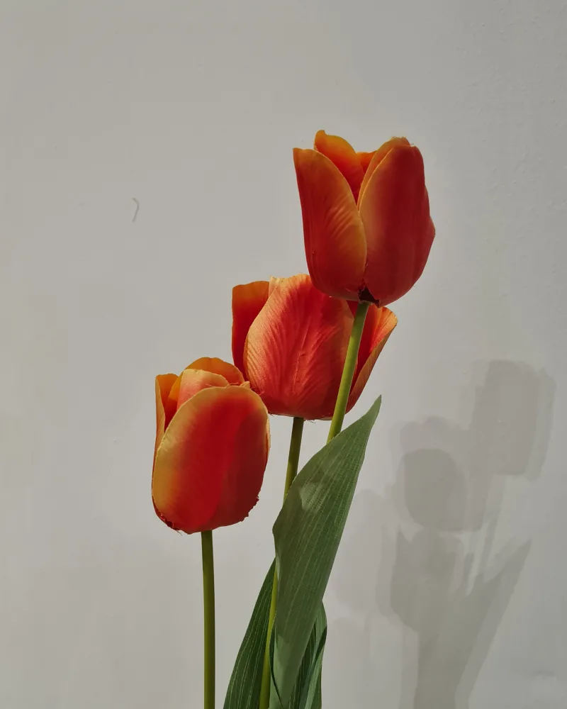 Artificial Flower Tulip Orange #50066